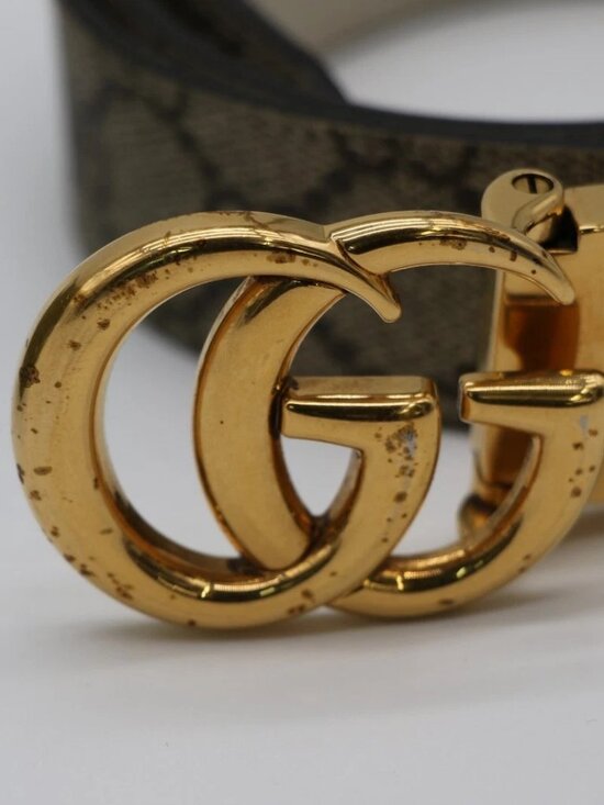 GUCCI GG Marmont 659417 Reversible Thin Belt Size 80/32 main image 12